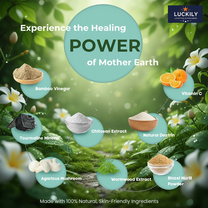 Luckily Premium Detox Foot Patches – 10 Natural Cleansing Pads | Toxin Remover Foot Patch for Pain Relief, Stress Relief & Better Sleep | For Men & Women