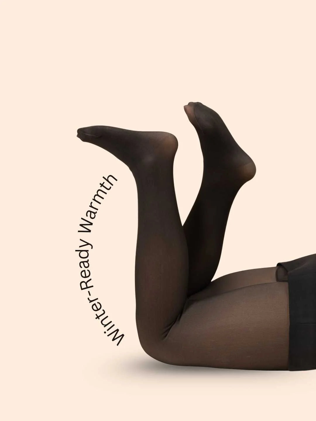 Thermal Fleece-Lined Pantyhose Leggings – Sheer Look, Winter Warmth