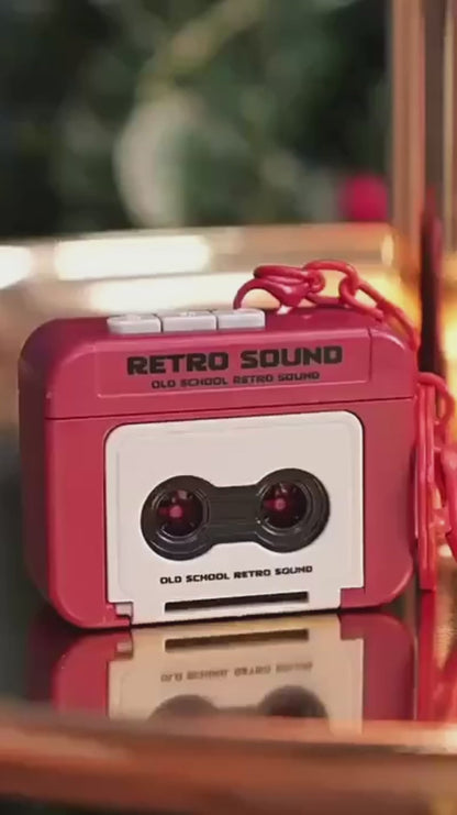 Mini Retro Recorder Keychain – Voice Recording & Cassette Music Pendant Product -Luckily